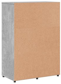 2 db betonszürke szerelt fa tálalószekrény 60 x 31 x 84 cm