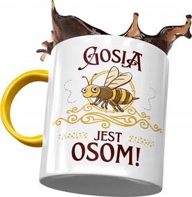 Sárga Bögre Gosi Feleség Barátnő Ajándék Nyomtatott Fotóval