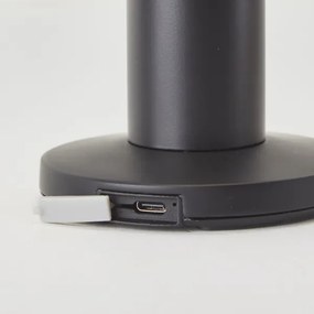 Brilliant - LED Napelemes dimmelhető érintős lámpa MAGUA LED/2W/3,7V IP44 fekete