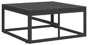 Kerti Kanapé Szett párnával 14 pcs Fekete Alumínium