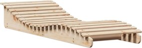 vidaXL tömör fenyőfa napozóágy 205 x 70 x 31,5 cm
