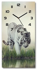 Négyszögletes fali üvegóra Fehér tigris pl_zsp_30x60_c-f_84071201