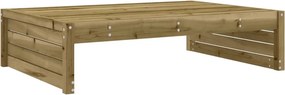 vidaXL tömör duglászfenyő kerti lábzsámoly párnával 120x80 cm