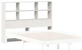 fehér tömör fenyőfa fejtámla tárolóval 160 cm