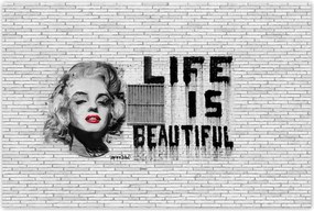 Poszterek 120x80 Banksy Life is beautiful