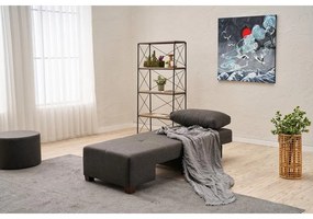 Egyszemélyes kanapéágy- Perenna Linen Balos - Antracit