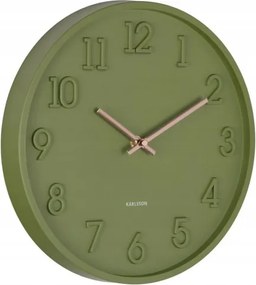 Falióra zöld, csendes falióra nappaliba, hálószobába Calma