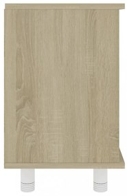 sonoma tölgy színű szerelt fa fürdőszobaszekrény 60x32x53,5 cm