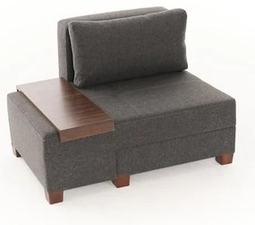Egyszemélyes kanapéágy- Perenna Linen Balos - Antracit