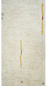 Krémszínű pamut gyerek játszószőnyeg 120x160 cm Wildflowers – Lorena Canals