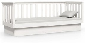 kanapéágy ágy matrac fehér 75x190 cm tömör fa fenyőfa