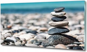 Fotó üvegkép Virágok a tengerparton 125x50