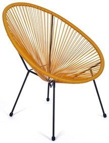 Avocado sárga kerti szék mesterséges rattanból - Bonami Selection
