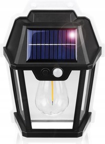 Napelemes Led Kültéri Fali Lámpa Szürkületi Mozgásérzékelő