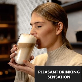 Klarstein Glaswerk Carajillo, thermo poharak dupla üveggel, 450 ml, kézműves, boroszilikát üveg