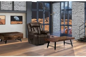 Dohányzóasztal 120×60 cm, Tömör Old Wood. AHG-536 PINE