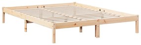 tömör fenyőfa extra hosszú ágykeret matrac nélkül 140 x 220 cm