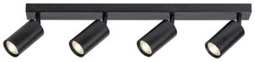 Rabalux 2086 - SOLO mennyezeti spotlámpa 4xGU10/25W/230V fekete
