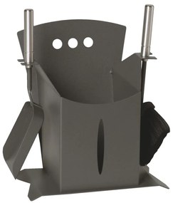 Pellet kosár eszközökkel 3 db antracit