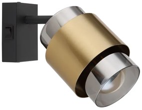 Globo 15560-1 - Fali spotlámpa MILLEY 1xE27/40W/230V fekete/réz