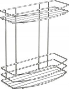 Króm Line Dupla huzalpolc, krómozott