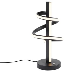 Design asztali lámpa fekete LED-del, dimmelhető - Rolla