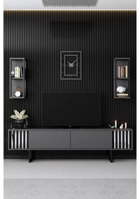 TV szekrény Chrome Line - Anthracite, Black