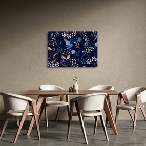 Üveg kép - Őszi virágok (70x50 cm)