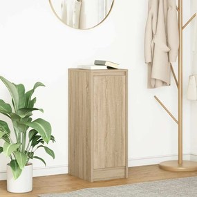 Sonoma tölgy színű szerelt fa tálalóasztal 29,5x34x76 cm