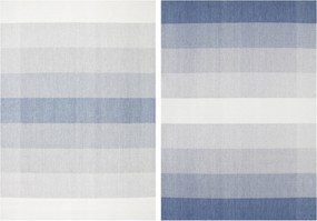 200x290 cm Kétoldalas Szőnyeg Szizál Kék Krém