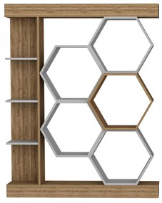 Regál Salix (fehér + dió) . 1102598