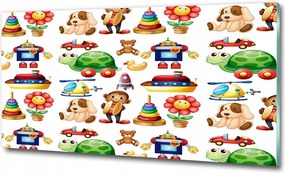 Fotótapéta falra edzett üveg Játékok 100x70