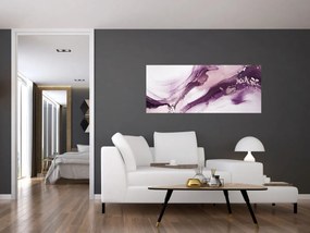 Kép - Lila folyadék művészet (120x50 cm)