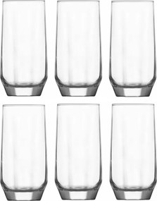 Lav Diamond 6 darabos pohár készlet italokhoz, vízhez, 385 ml-es poharak
