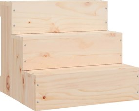 vidaXL tömör fenyőfa kisállat lépcső 40 x 37,5 x 35 cm