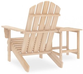 tömör fenyőfa kerti adirondack szék asztallal