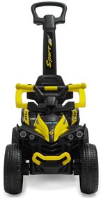 Baby Mix Mega Prime EVA gyerek futóbicikli vezetőrúddal, sárga
