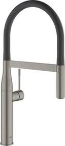 Grohe Essence mosogató csaptelep szilikon karral csiszolt hard graphite 30294al0 G30294AL0