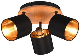 Fekete-natúr színű spotlámpa ø 12 cm Tommy – Trio