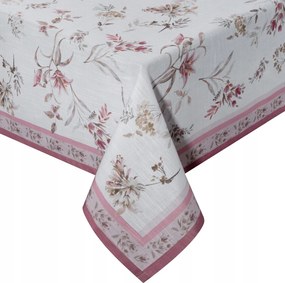 Abrosz dekoratív SUMMER6 140x220 természetes hanga rózsaszín virágok