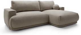 Sarokkanapé Dita mini (J) (szürkés bézs + fekete). 1100328