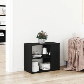 Fekete tölgy oldalpolc 60x30x50 cm Összeszerelt fa