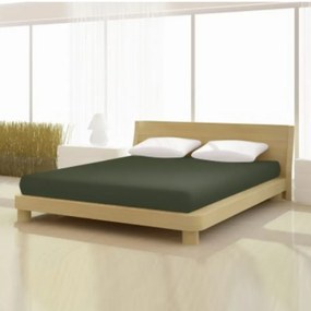 Pamut elasthan de luxe borostyán színű gumis lepedő 90/100x200/220 cm-es matracra