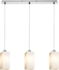 RENDL LIZ III 60 závěsná opálové sklo/chrom 230V LED E27 3x15W