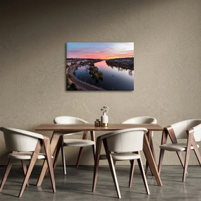 Az éjszakai Prága képe (70x50 cm)