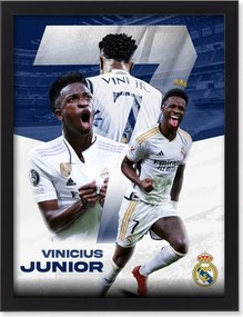 Vinicius Jr. Vini Real Madrid keretes falikép 40x30 cm