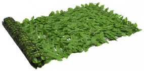 zöld leveles erkélyparaván 300 x 100 cm