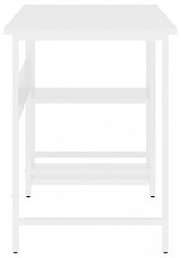 fehér MDF és fém számítógépasztal 105 x 55 x 72 cm