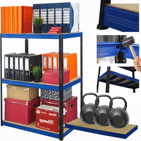 Tárolószekrény garázs fém állvány Helios 106x110x40cm 3Px350kg Pl