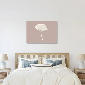 Üveg kép - Bézs színű levelek N⁰3 (70x50 cm)